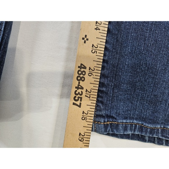 Lane Bryant Womens Jeans Size 16 Petite Simply Straight Mid Rise Medium Wash - Picture 8 of 16